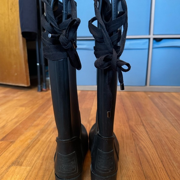 Women’s Coach brand rain boots, size 8. - Picture 2 of 4